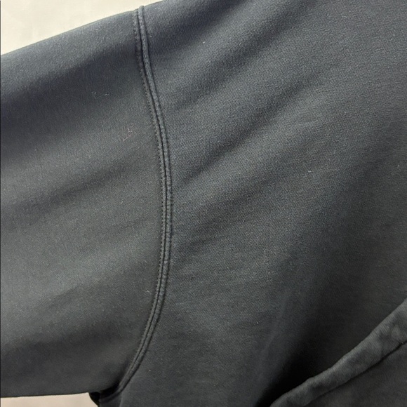 Nike Women’s Cropped Hoodie Size Medium Black Center Swoosh - Picture 6 of 9